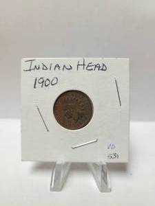 lot 176 image: 1900 Indian Head Penny