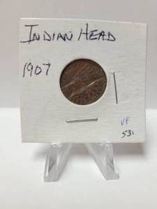 lot 179 image: 1907 Indian Head Penny