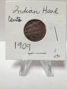 lot 180 image: 1909 Indian Head Penny