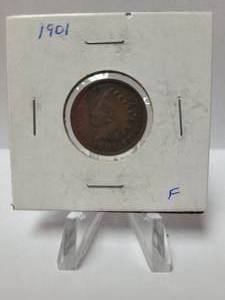lot 182 image: 1901 Indian Head Penny