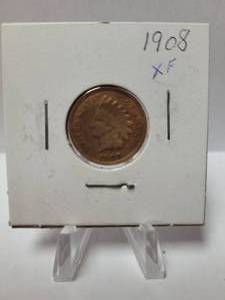 lot 185 image: 1908 Indian Head Penny