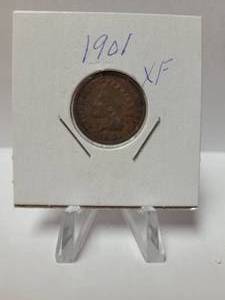 lot 186 image: 1901 Indian Head Penny