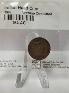 lot 190 image: 1907 Indian Head Penny