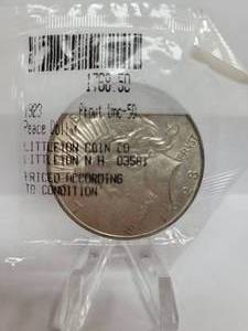 lot 206 image: 1923 Peace Dollar--90% Silver