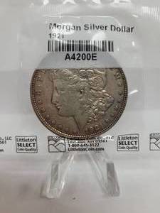 lot 210 image: 1921 Morgan Dollar--90% Silver