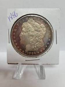 lot 217 image: 1886 Morgan Dollar--90% Silver
