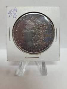 lot 225 image: 1884-O Morgan Dollar--90% Silver