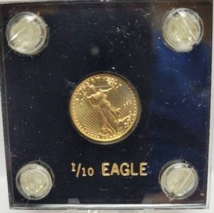 lot 229 image: 1992--110 oz. American Gold Eagle Coin