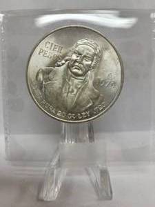 lot 244 image: 1979 Cien Pesos (Mexico 100 Pesos) Coin--72% Silver