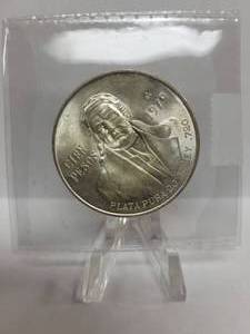lot 245 image: 1979 Cien Pesos (Mexico 100 Pesos) Coin--72% Silver