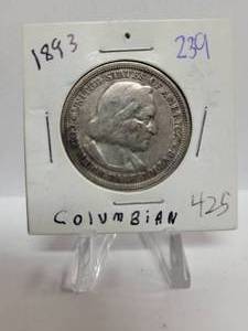 lot 263 image: 1893 Columbian Exposition Commemorative Half Dollar--90% Silver