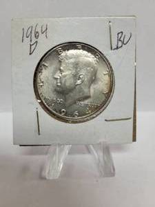 lot 265 image: 1964-D Kennedy Half Dollar--90%SIlver