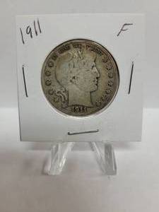 lot 270 image: 1911 Barber Half Dollar--90% Silver
