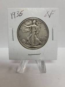 lot 277 image: 1936 Walking Liberty Half Dollar--90% Silver