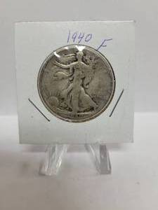 lot 280 image: 1940 Walking Liberty Half Dollar--90% Silver