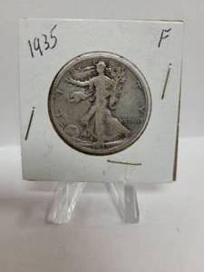 lot 284 image: 1935 Walking Liberty Half Dollar--90% Silver