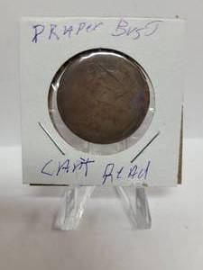 lot 285 image: Draped Bust Large Cent (Unreadable Date)