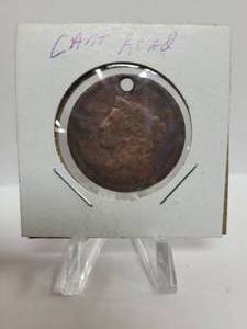 lot 287 image: Coronet Large Cent (Unreadable Date)