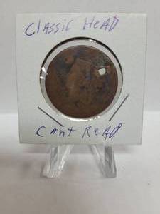 lot 288 image: Coronet Large Cent (Unreadable Date)