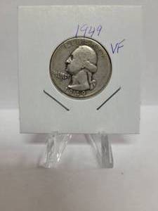 lot 296 image: 1949 Washington Quarter--90% Silver