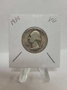 lot 301 image: 1939 Washington Quarter--90% Silver