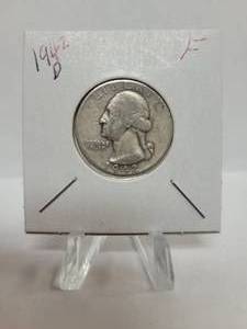 lot 306 image: 1942-D Washington Quarter--90% Silver