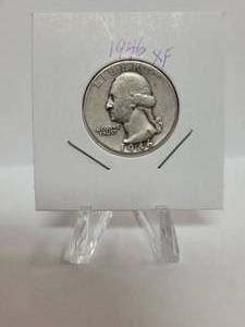lot 309 image: 1946 Washington Quarter--90% Silver