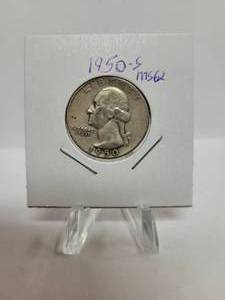lot 311 image: 1950-S Washington Quarter--90% Silver