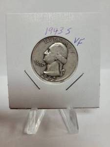 lot 312 image: 1943-S Washington Quarter--90% Silver