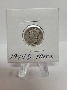 lot 338 image: 1944-S MERCURY DIME--90% SILVER
