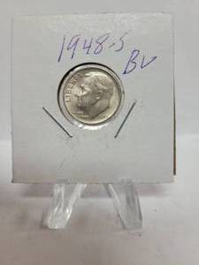 lot 347 image: 1948-S ROOSEVELT DIME--90% SILVER