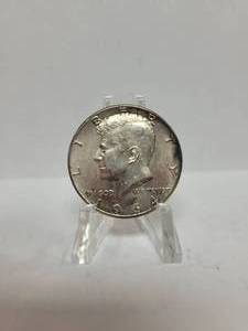 lot 366 image: 1964-D KENNEDY HALF DOLLAR--90% SILVER