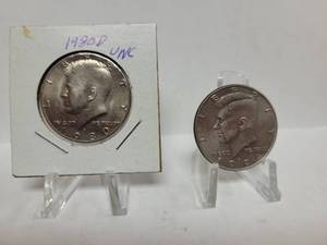 lot 369 image: 1980-D & 1994-D KENNEDY HALF DOLLARS