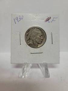 lot 381 image: 1930 BUFFALO NICKEL