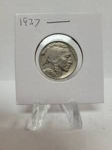 lot 382 image: 1937 BUFFALO NICKEL