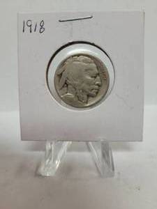 lot 386 image: 1918 BUFFALO NICKEL