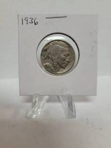 lot 387 image: 1936 BUFFALO NICKEL