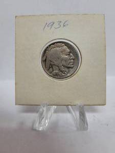 lot 393 image: 1936 BUFFALO NICKEL