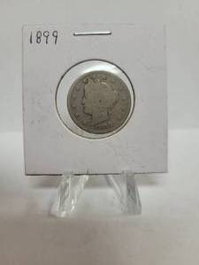 lot 403 image: 1899 LIBERTY HEAD V-NICKEL