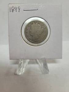 lot 404 image: 1899 LIBERTY HEAD V-NICKEL