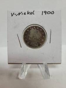 lot 405 image: 1900 LIBERTY HEAD V-NICKEL