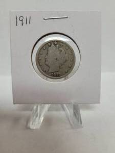 lot 407 image: 1911 LIBERTY HEAD V-NICKEL