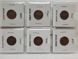 lot 431 image: 6) WHEAT PENNIES