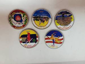 lot 438 image: SET OF 51999 COLORIZED QUARTERS