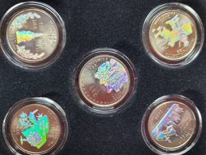 lot 441 image: 2000 HOLOGRAPHIC QUARTER SET
