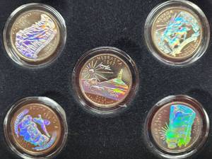 lot 442 image: 2006 HOLOGRAPHIC QUARTER SET