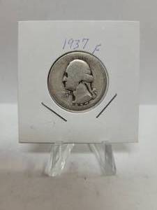 lot 454 image: 1937 WASHINGTON QUARTER--90% SILVER