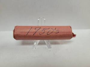 lot 463 image: 1 ROLL OF 1950S WHEAT PENNIES
