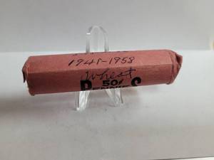 lot 474 image: 1 ROLL 1941-1958 MIXED MINT & CONDITION WHEAT PENNIES