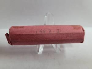 lot 475 image: 1 ROLL 1953-D WHEAT PENNIES